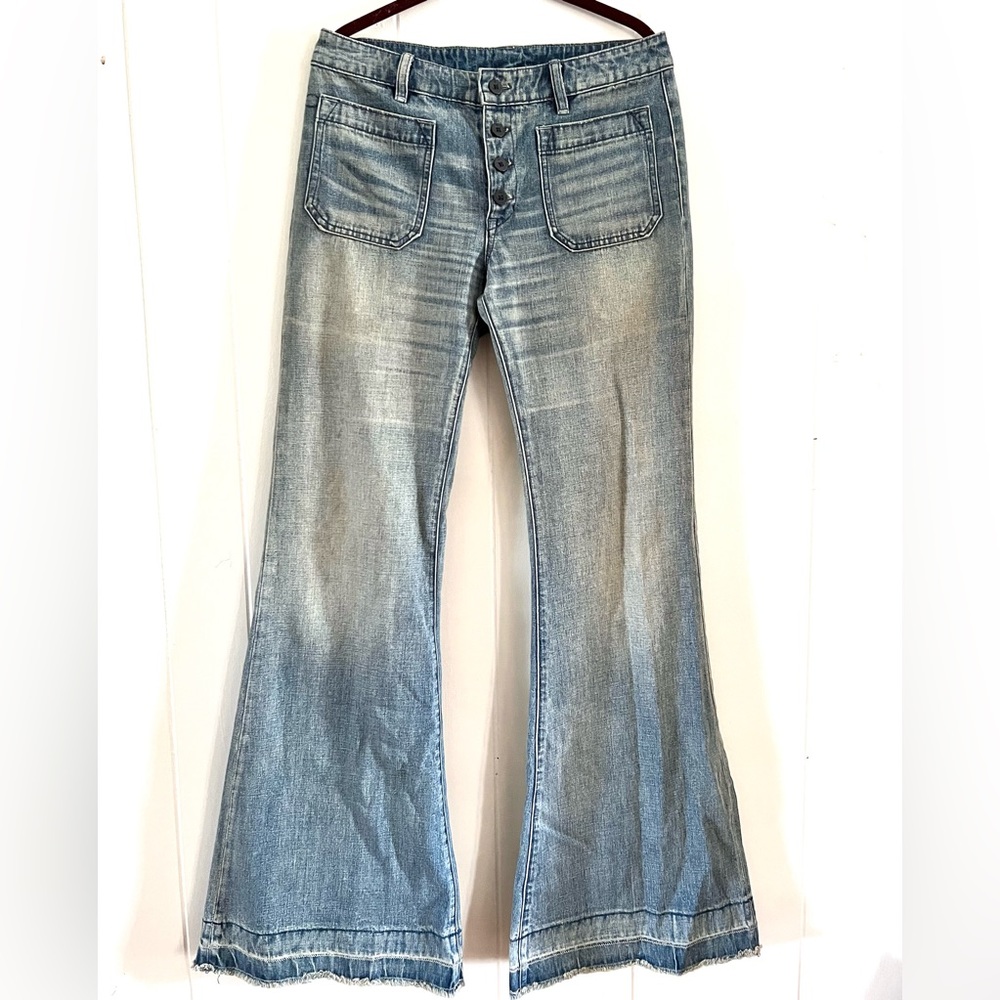 Distressed Ralph Lauren Denim & Supply Flare Jeans